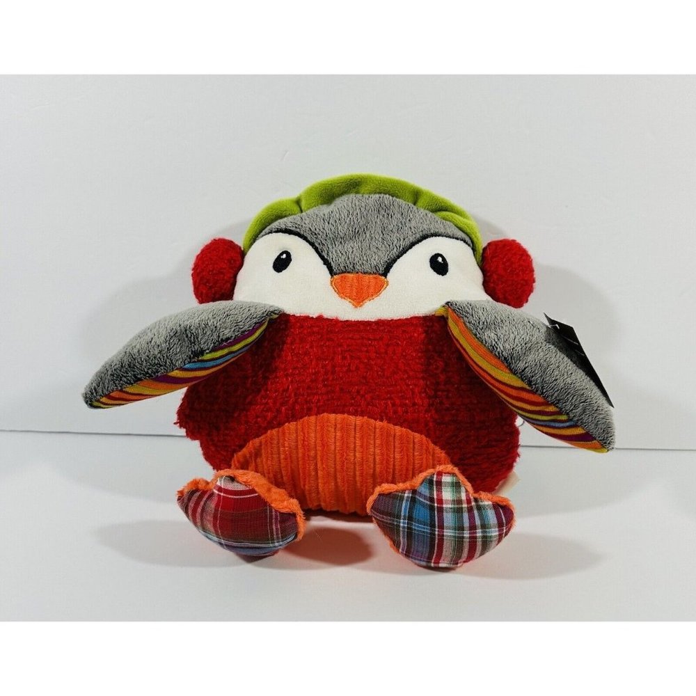 Pier 1 Imports Penny Penguin Hand Warmer Muff Kids 12"Stuffed Animal Christmas